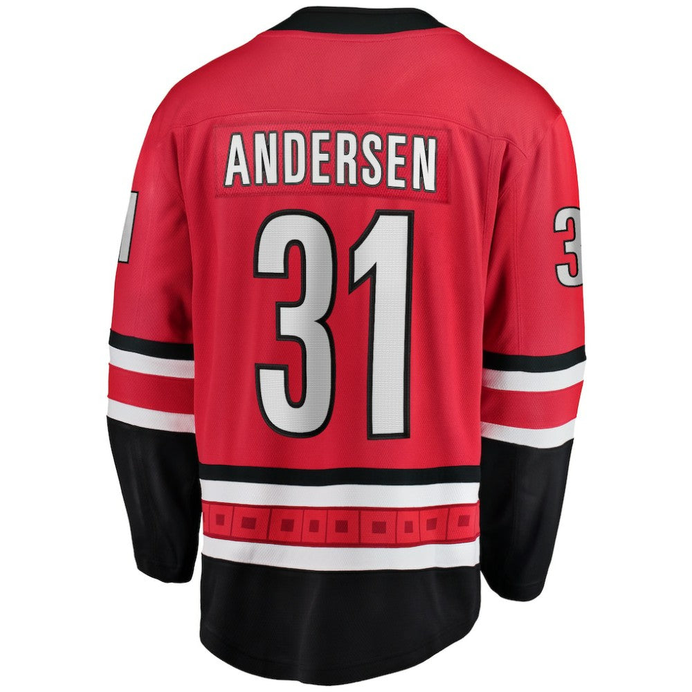 Frederik Andersen Carolina Hurricanes Fanatics Alternate Breakaway Player Jersey - Red | US 4724190