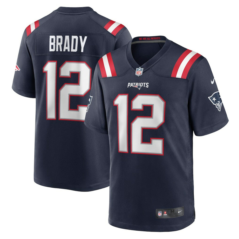 Tom Brady New England Patriots Game Retired Player Jersey - Navy Jerseys