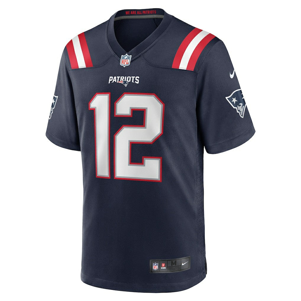 Tom Brady New England Patriots Game Retired Player Jersey - Navy Jerseys