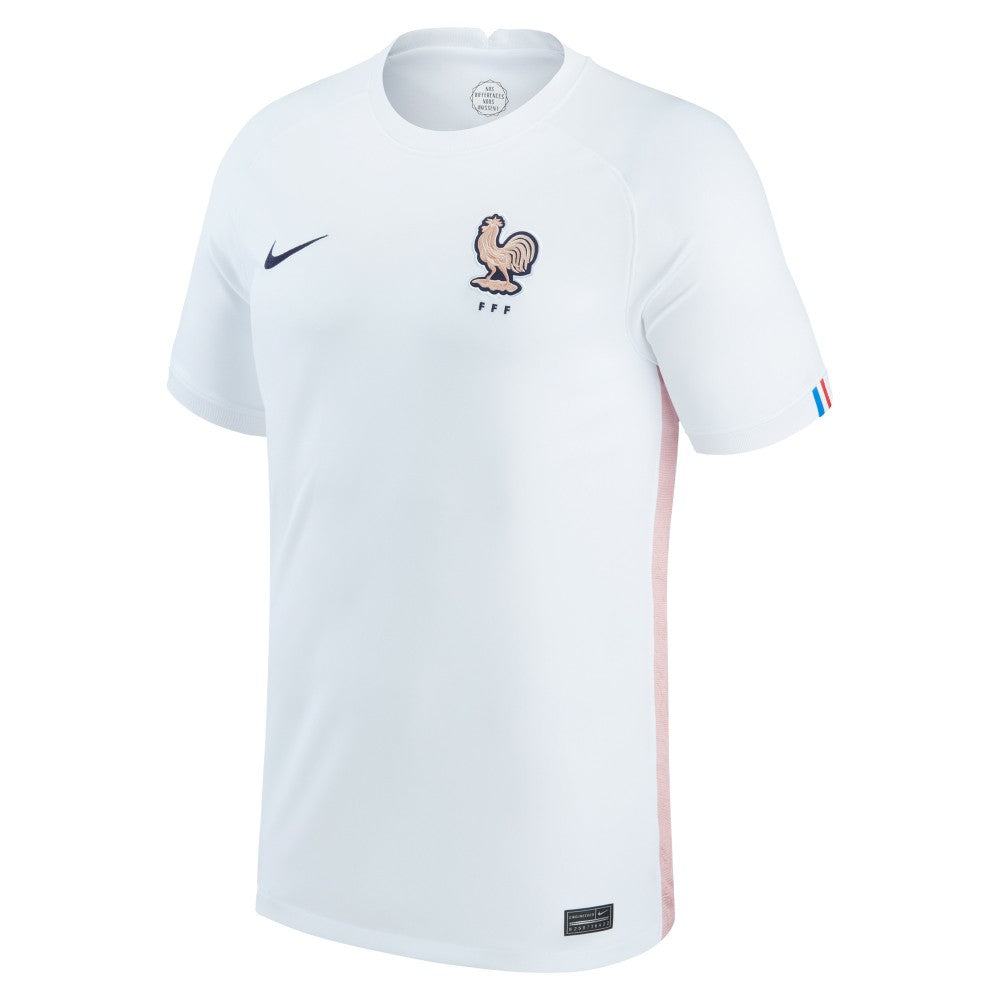France Women's National Team Youth 2022/23 Away Replica Blank Jersey White - Nike outlet