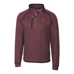 Washington Commanders Cutter & Buck Mainsail Half-Zip Pullover Jacket - Burgundy Pullover
