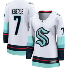 Jordan Eberle Seattle Kraken Fanatics Women's Away Breakaway Jersey - White | US 4727390
