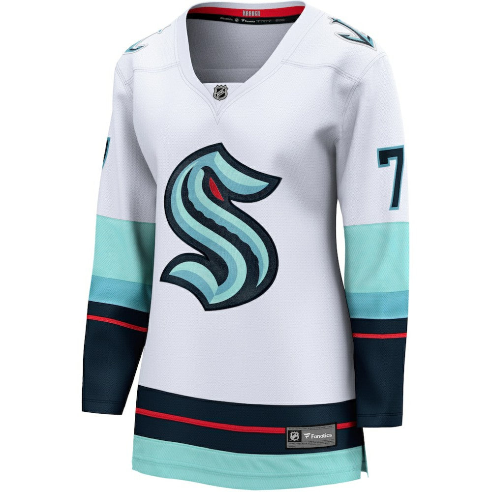 Jordan Eberle Seattle Kraken Fanatics Women's Away Breakaway Jersey - White | US 4727390