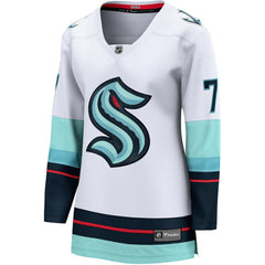 Jordan Eberle Seattle Kraken Fanatics Women's Away Breakaway Jersey - White | US 4727390