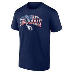 Arizona Cardinals Banner Wave Logo T-Shirt - Navy T-shirts