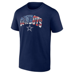 Dallas Cowboys Banner Wave Logo T-Shirt - Navy T-shirts
