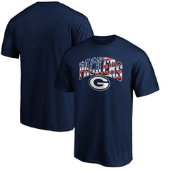 Green Bay Packers Banner Wave Logo T-Shirt - Navy T-shirts