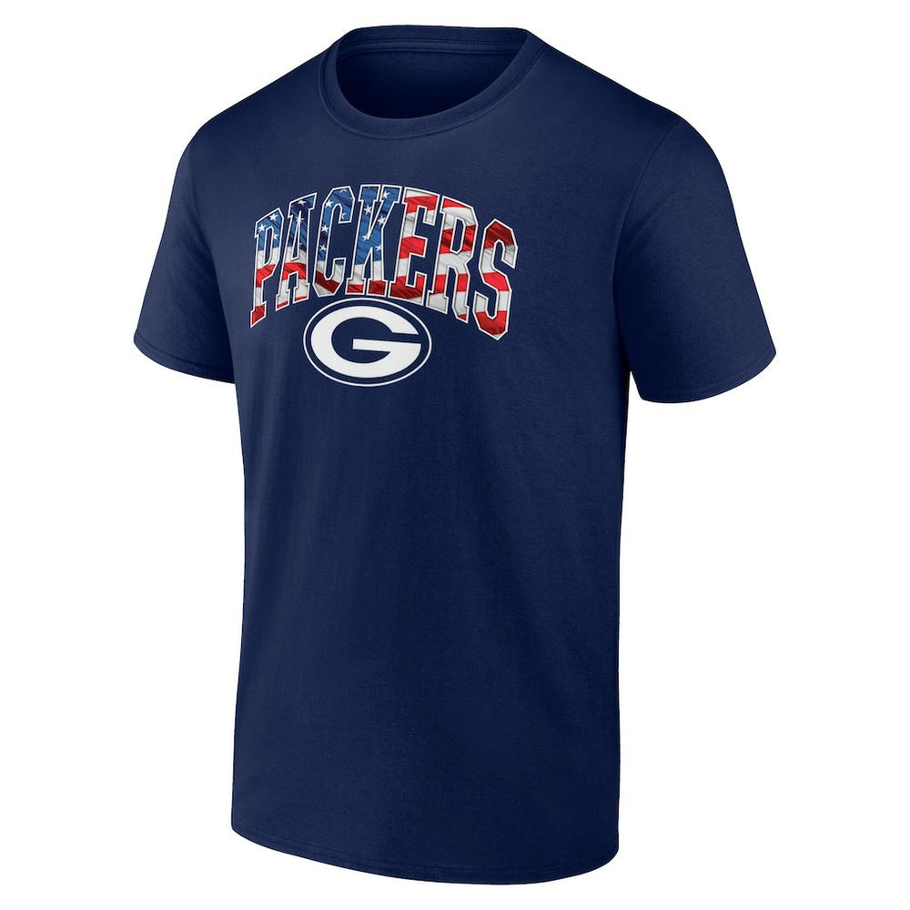 Green Bay Packers Banner Wave Logo T-Shirt - Navy T-shirts