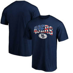 San Francisco 49ers Banner Wave Logo T-Shirt - Navy T-shirts