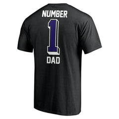 Baltimore Ravens Number One Dad T-Shirt - Black T-shirts