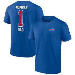 Buffalo Bills Number One Dad T-Shirt - Royal T-shirts