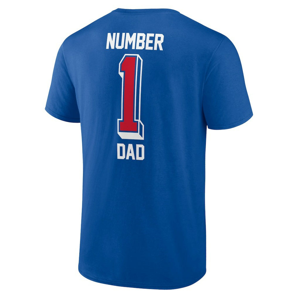 Buffalo Bills Number One Dad T-Shirt - Royal T-shirts