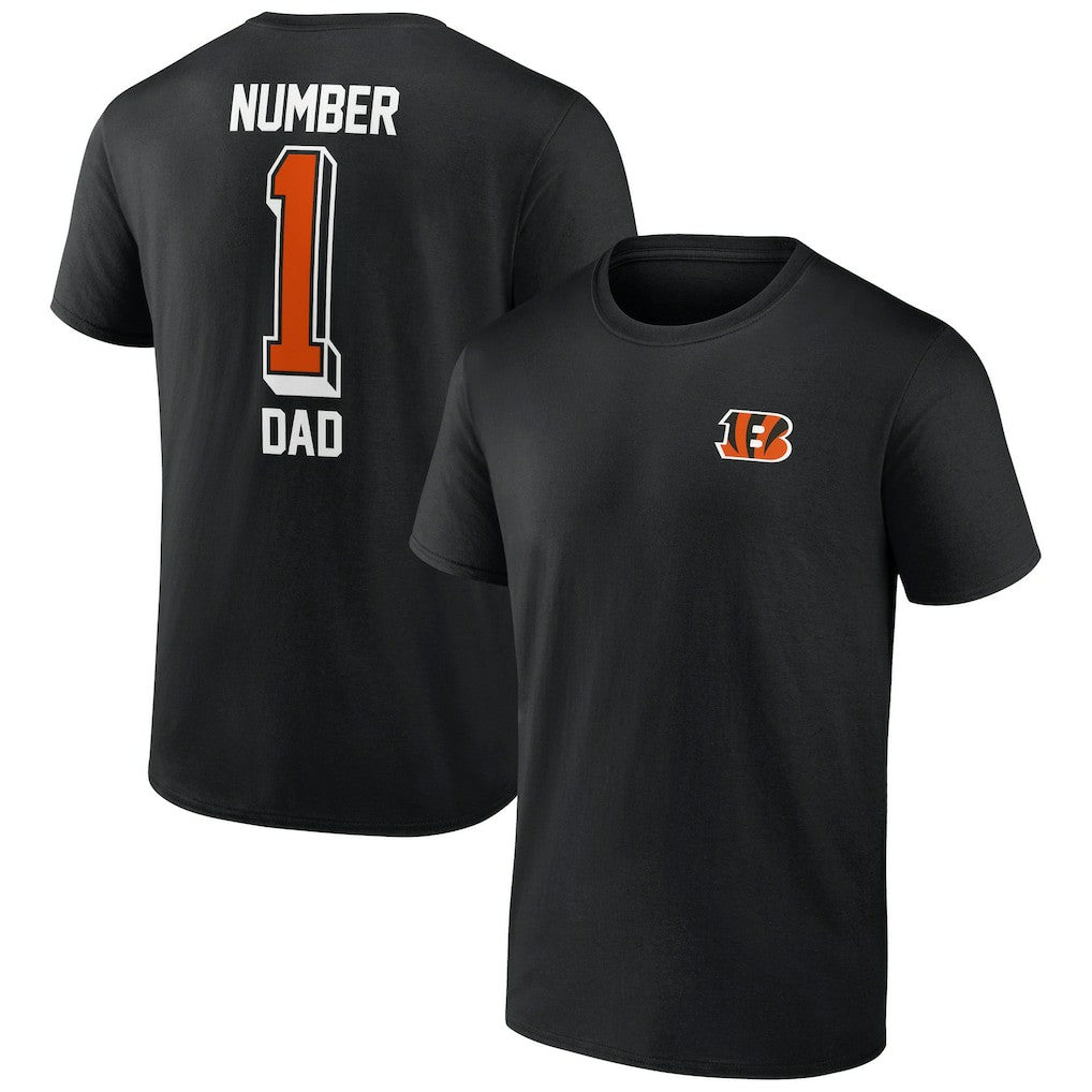 Cincinnati Bengals Number One Dad T-Shirt - Black T-shirts