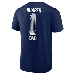 Dallas Cowboys Number One Dad T-Shirt - Navy T-shirts
