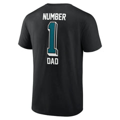 Jacksonville Jaguars Number One Dad T-Shirt - Black T-shirts