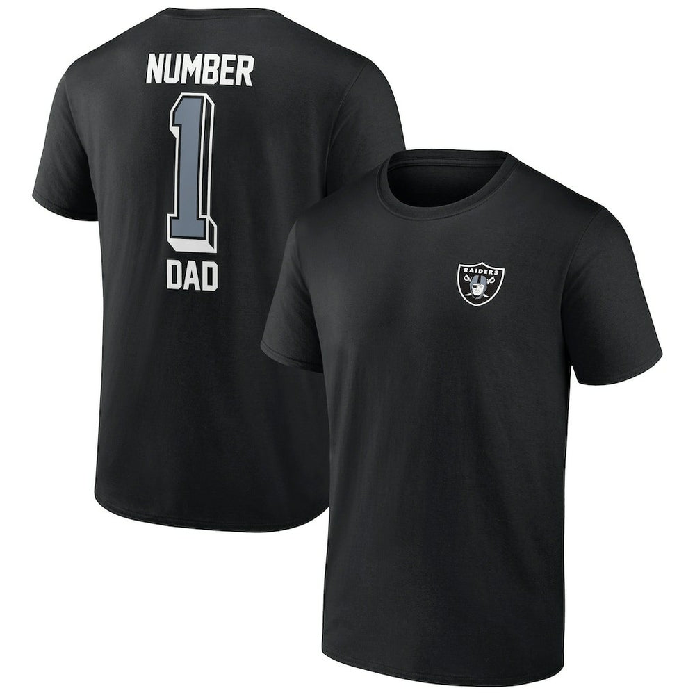 Las Vegas Raiders Number One Dad T-Shirt - Black T-shirts