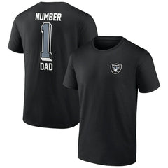 Las Vegas Raiders Number One Dad T-Shirt - Black T-shirts