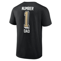 New Orleans Saints Number One Dad T-Shirt - Black T-shirts