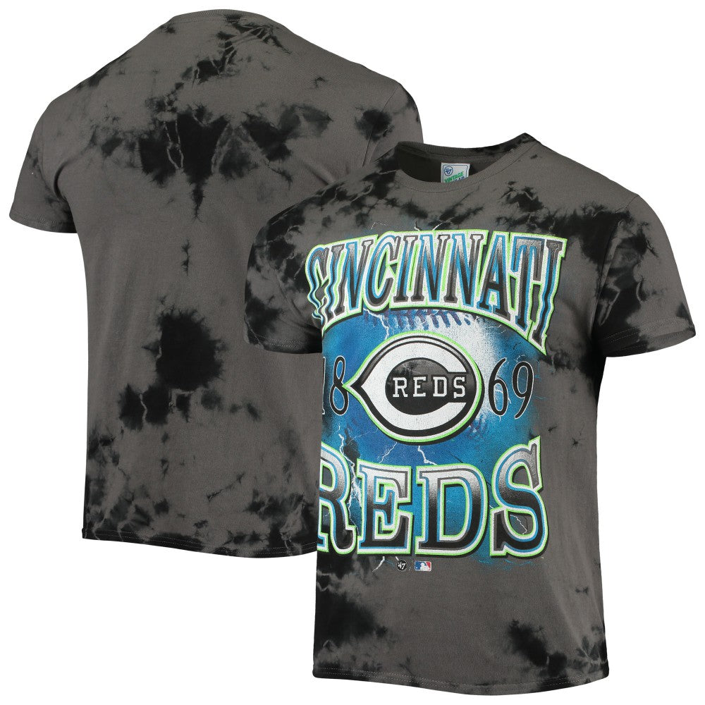 Cincinnati Reds '47 Wonder Boy Vintage Tubular T-Shirt - Charcoal T-shirts