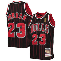 Michael Jordan Chicago Bulls Youth 1996-97 Hardwood Classics Authentic Jersey Black/Red - Mitchell & Ness