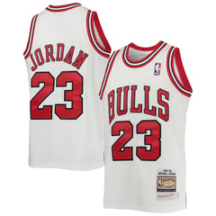Michael Jordan Chicago Bulls Youth 1997/98 Hardwood Classics Authentic Jersey White - Mitchell & Ness outlet