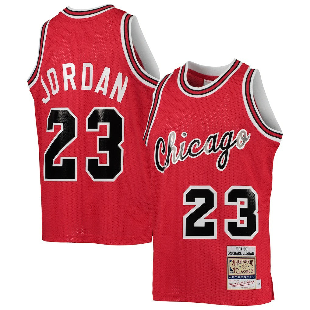 Michael Jordan Chicago Bulls Youth 1984/85 Hardwood Classics Authentic Jersey Red - Mitchell & Ness