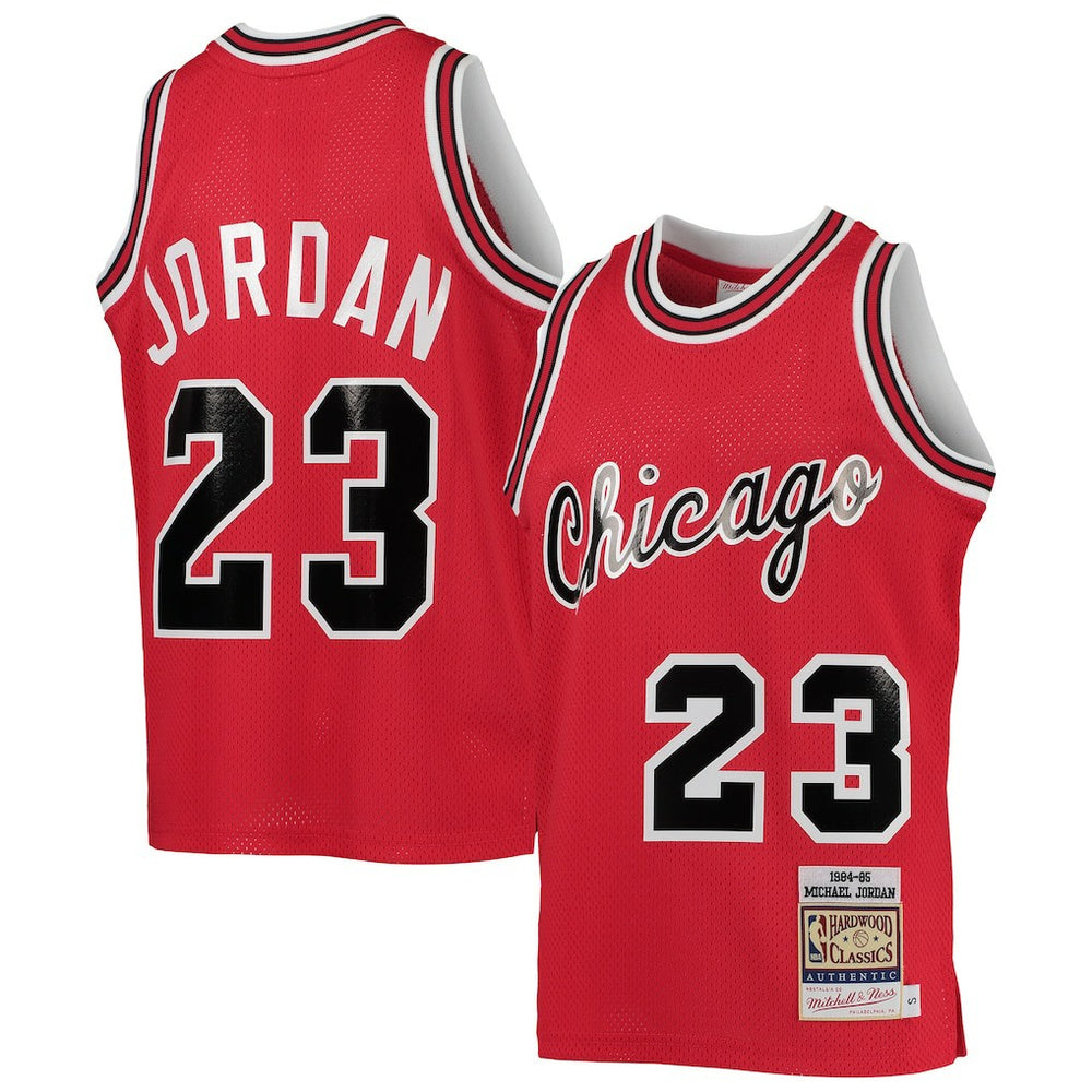 Michael Jordan Chicago Bulls Youth 1984/85 Hardwood Classics Authentic Jersey Red - Mitchell & Ness