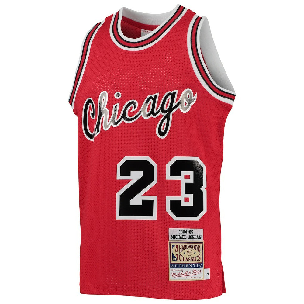 Michael Jordan Chicago Bulls Youth 1984/85 Hardwood Classics Authentic Jersey Red - Mitchell & Ness