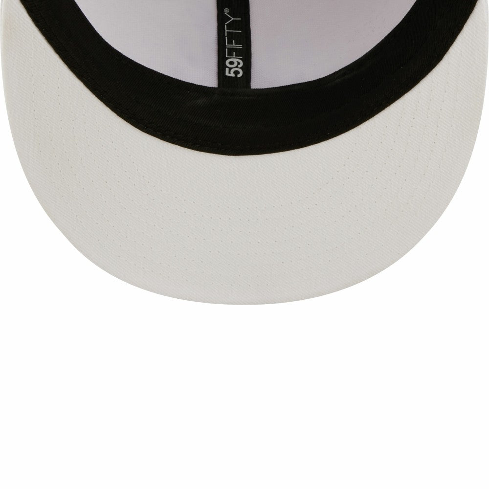 Los Angeles Dodgers New Era White on White 59FIFTY Fitted Hat Hats
