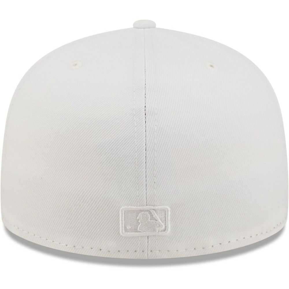 Chicago Cubs New Era White on White 59FIFTY Fitted Hat Hats