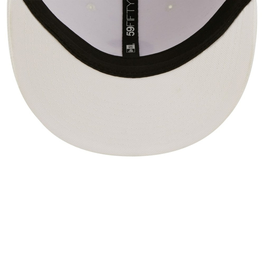Chicago Cubs New Era White on White 59FIFTY Fitted Hat Hats