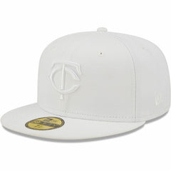 Minnesota Twins New Era White on White 59FIFTY Fitted Hat Hats