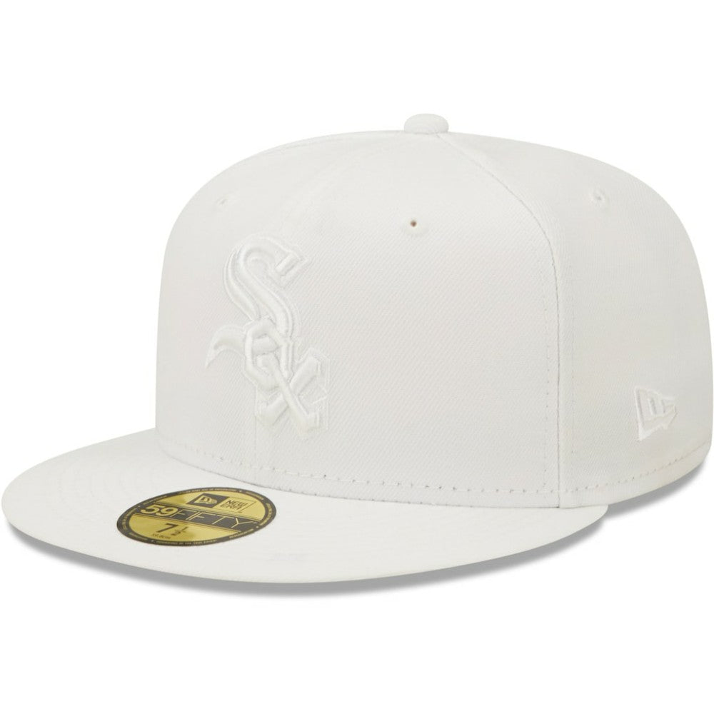 Chicago White Sox New Era White on White 59FIFTY Fitted Hat Hats