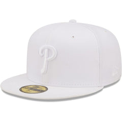 Philadelphia Phillies New Era White on White 59FIFTY Fitted Hat Hats