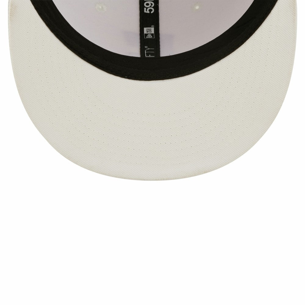 Cleveland Guardians New Era White on White 59FIFTY Fitted Hat Hats