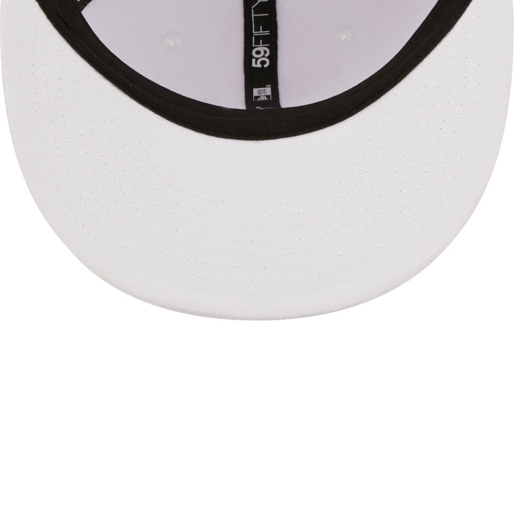 Seattle Mariners New Era White on White 59FIFTY Fitted Hat Hats