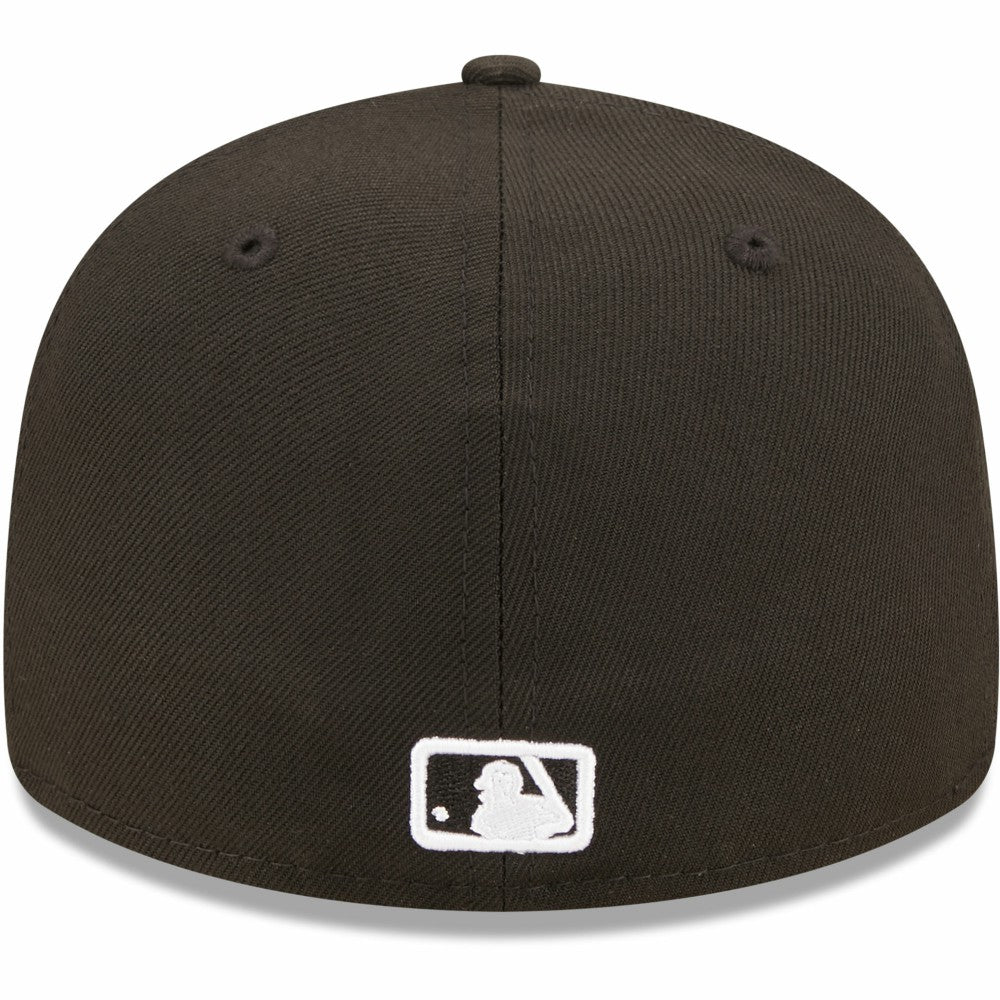 Milwaukee Brewers New Era Black & White Low Profile 59FIFTY Fitted Hat Hats