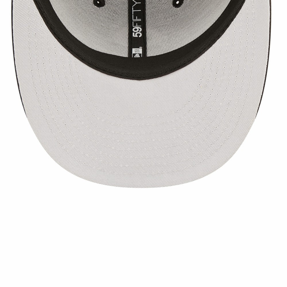 Milwaukee Brewers New Era Black & White Low Profile 59FIFTY Fitted Hat Hats