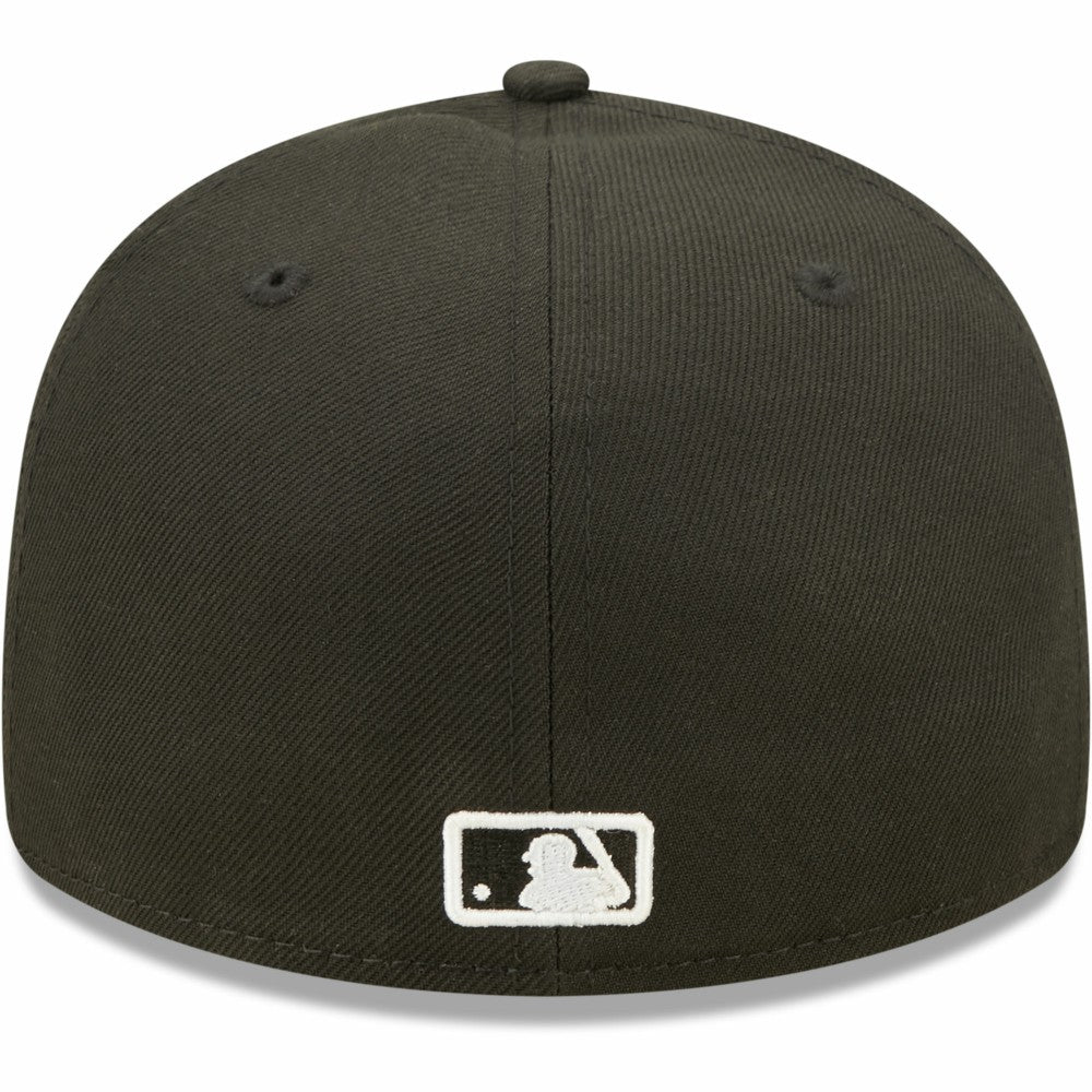 Miami Marlins New Era Black & White Low Profile 59FIFTY Fitted Hat Hats