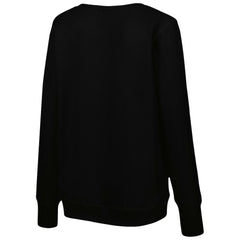 Washington Commanders Cuce Women's Sequin Logo V-Neck Pullover Sweatshirt - Black Pullover