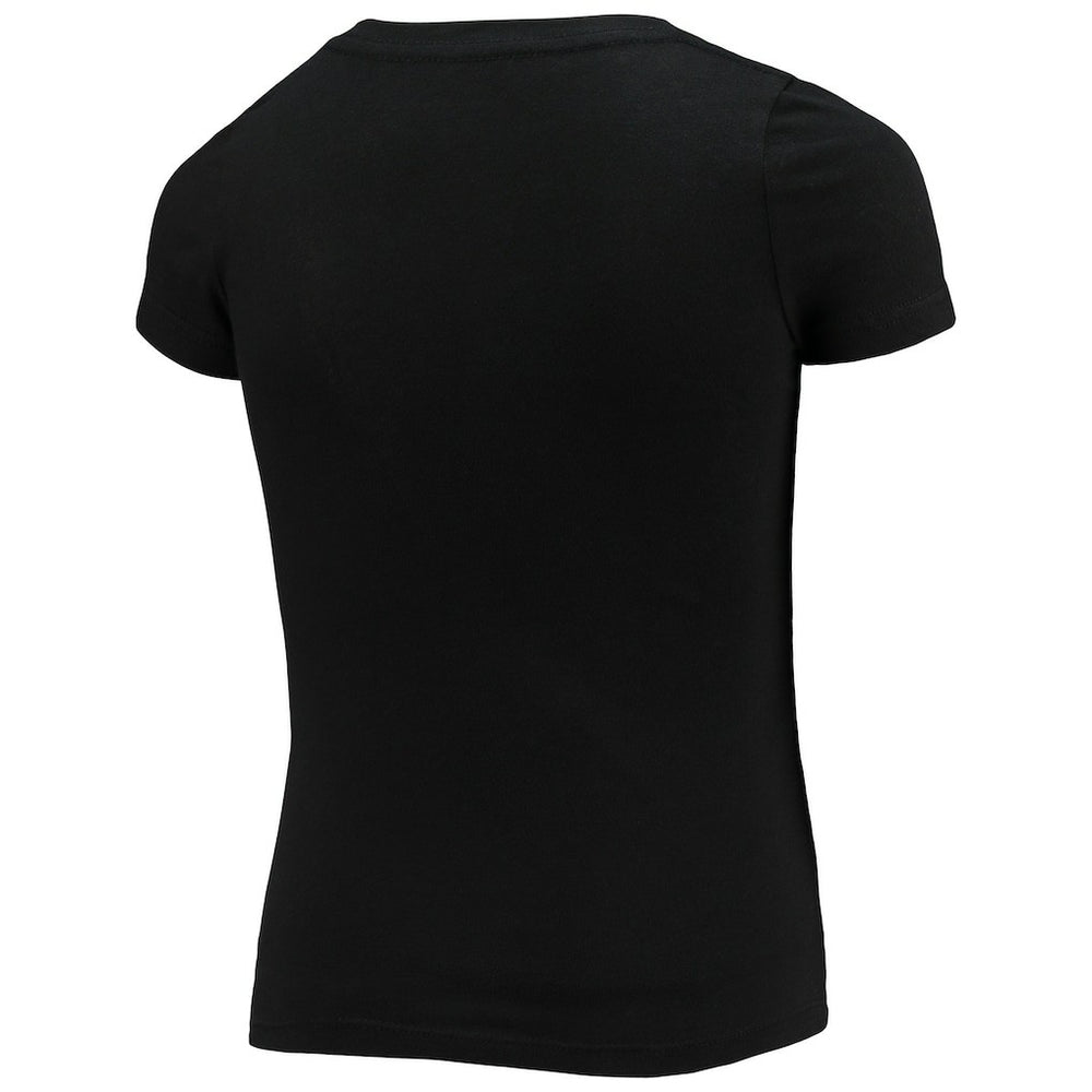 Washington Commanders New Era Girls Youth V-Neck T-Shirt - Black T-shirts