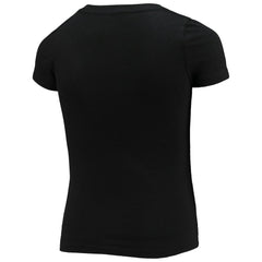 Washington Commanders New Era Girls Youth V-Neck T-Shirt - Black T-shirts