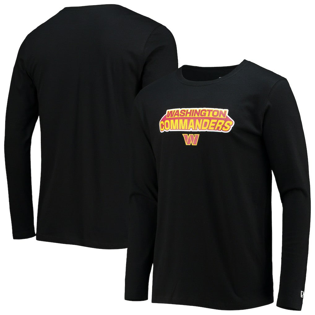 Washington Commanders New Era Long Sleeve T-Shirt - Black T-shirts