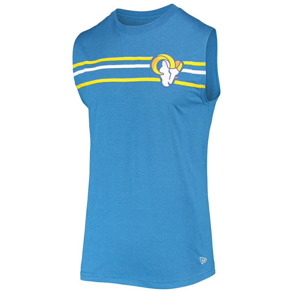 Los Angeles Rams New Era Brushed Sleeveless Tank Top - Royal Tops