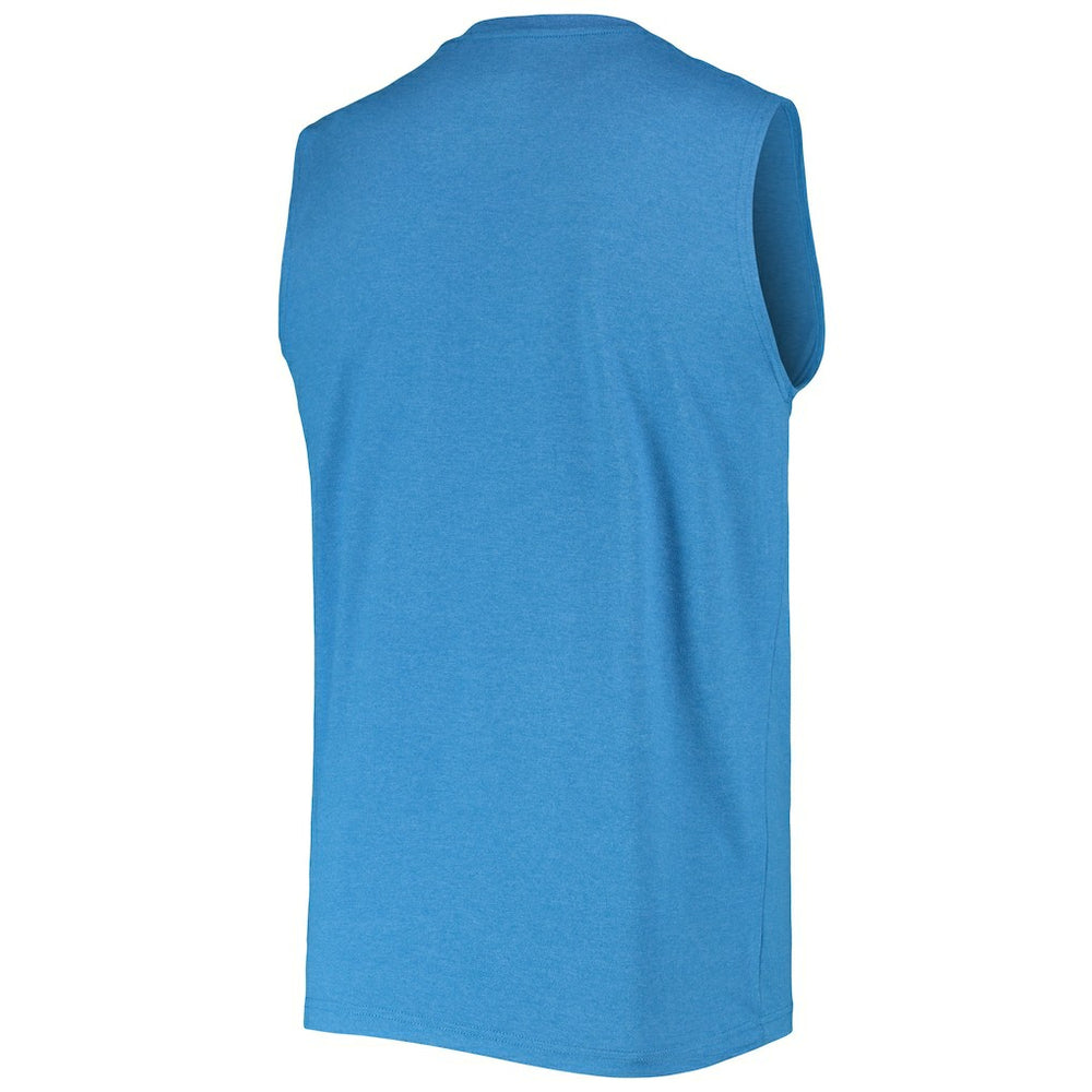Los Angeles Rams New Era Brushed Sleeveless Tank Top - Royal Tops