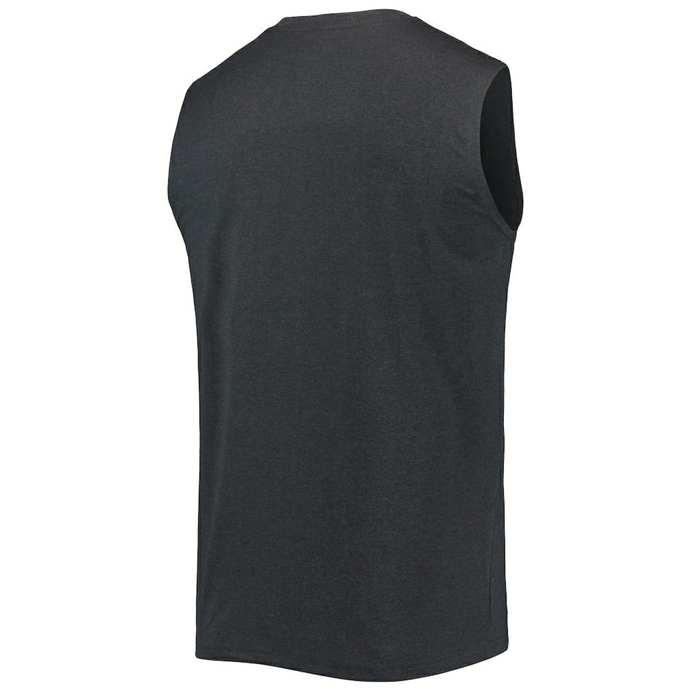 Pittsburgh Steelers New Era Brushed Sleeveless Tank Top - Black Tops