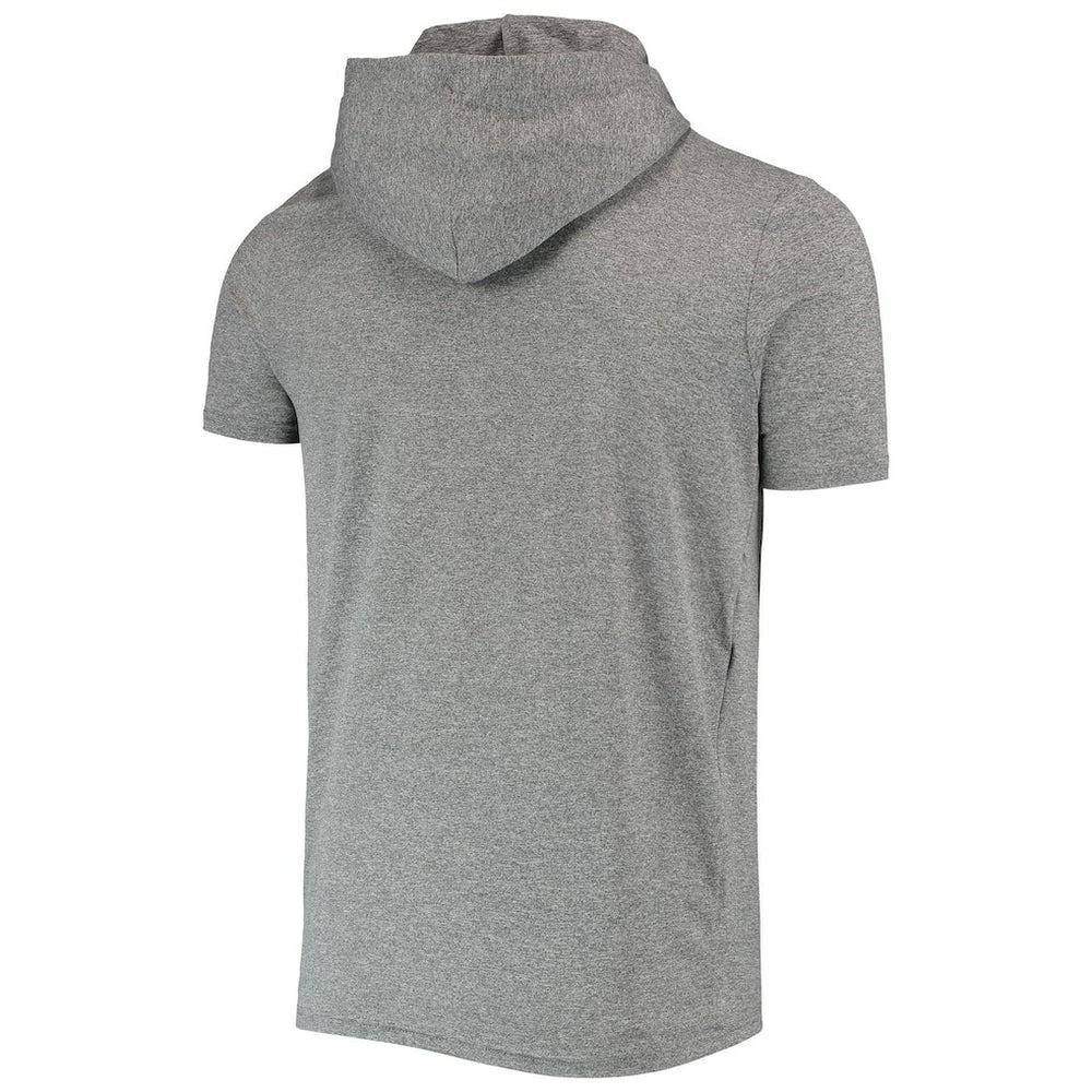 Las Vegas Raiders New Era Team Brushed Hoodie T-Shirt - Heathered Gray Hoodies