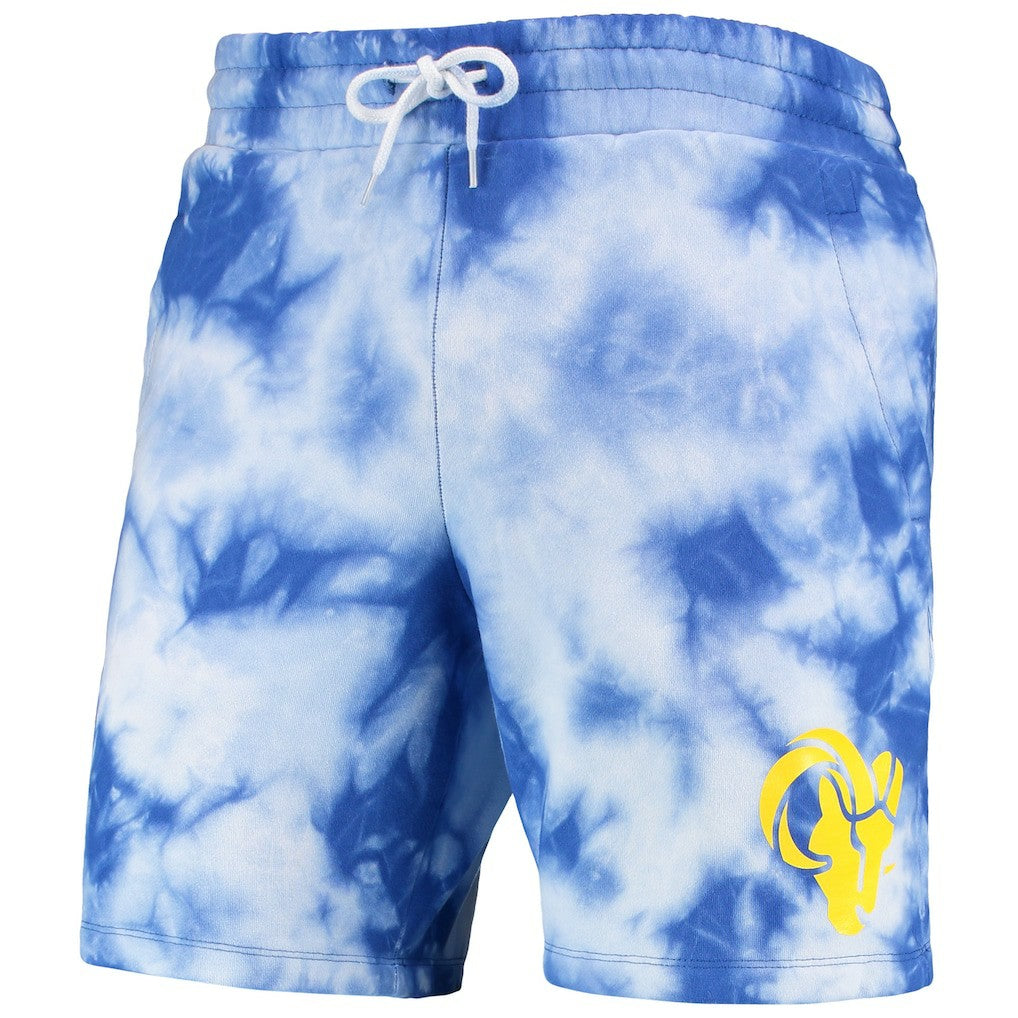 Los Angeles Rams New Era Tie-Dye Shorts - Royal Shorts