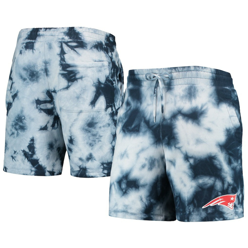 New England Patriots New Era Tie-Dye Shorts - Navy Shorts