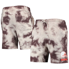 Cleveland Browns New Era Tie-Dye Shorts - Brown Shorts